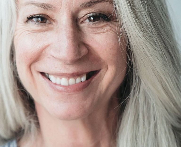 Woman smiling